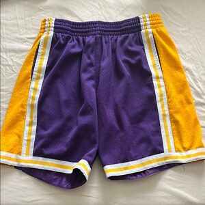Mitchell & Ness Lakers Purple/Yellow Shorts